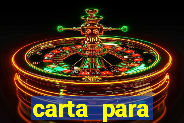 carta para encontrista homem
